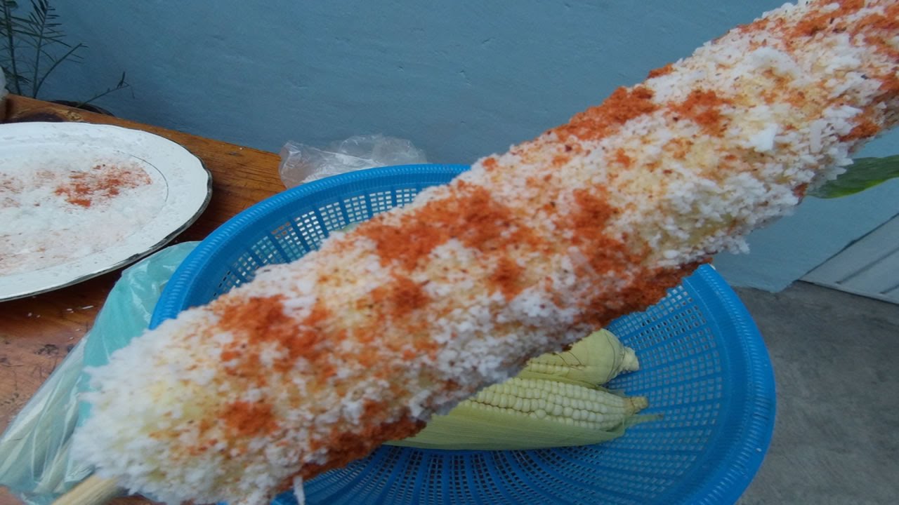 Preparate un Elote como los que venden en la calle - YouTube