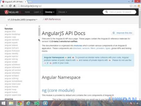 012 AngularJS Documentation
