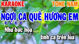 Ngợi Ca Quê Hương Em Karaoke Tone Nam ( Em ) Cha Cha Hay Dễ Hát 2026 | Thanh Hải Organ
