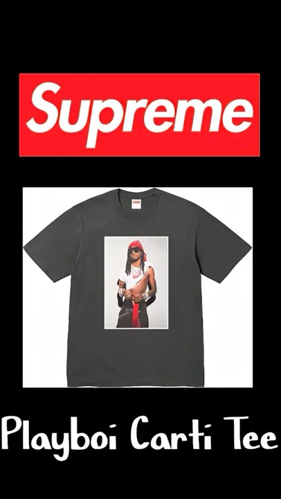 Supreme] Size of the Playboi Carti Tee released in 2025FW week 1