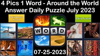 4 Pics 1 Word - Around the World - 25 July 2023 - Answer Daily Puzzle + Bonus Puzzle #4pics1word screenshot 4
