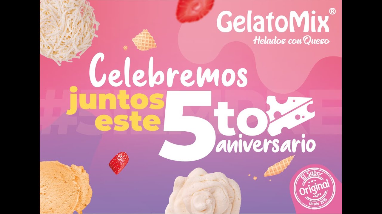Sorteo 5to Aniversario GelatoMix® - YouTube