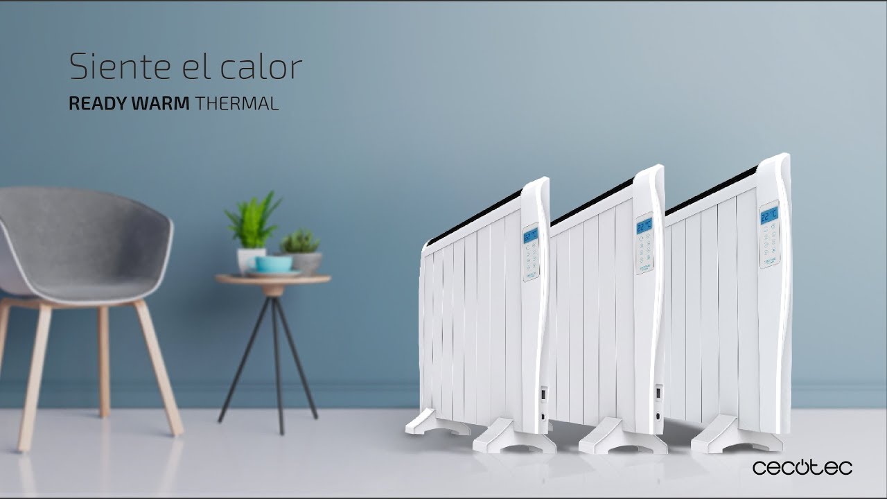 ReadyWarm 2000 Thermal Connected Radiador Eléctrico / Emisor Térmico 10  elementos Cecotec