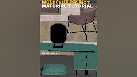 Lesson 5 || 3dsmax Multi Sub Object Material Omar Abd El Nasser
