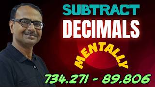 Video 95 - Short Trick to Subtract Decimals || Easy Method || No More Errors in Decimals #class6