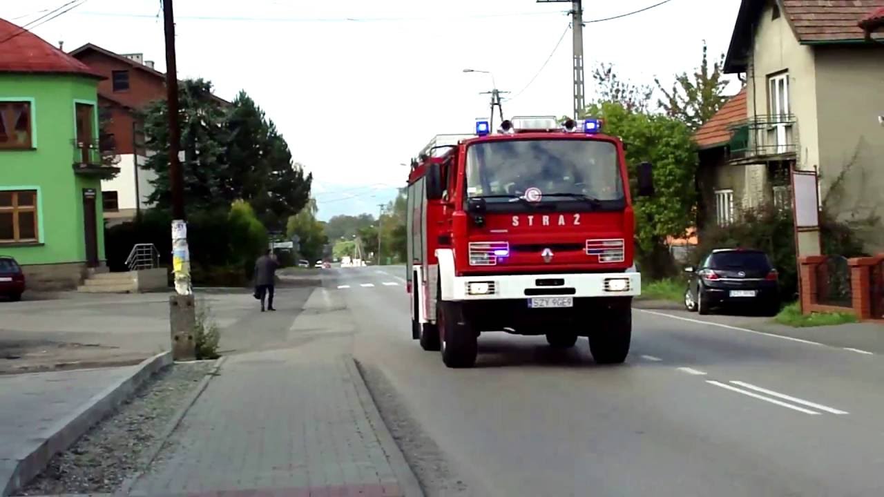 Przejazd alarmowy 16 Kompanii Wojewódzkiego Odwodu Operacyjnego województwa śląskiego - YouTube