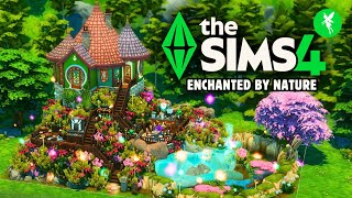 ENCHANTED FAIRY LIBRARY & CAFÉ 🧚‍♀️☕️📖 | Sims 4 | The Sims 4 No CC Speedbuild | Enchanted by nature