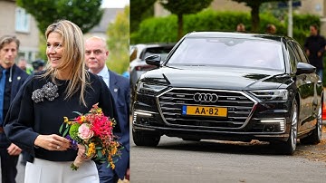 Koningin Maxima bezoekt Gezondheidscentrum de Ruwaard in Oss - Aankomst AA-82!