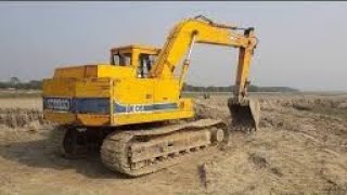 Excavators work under the river #Roller truck, Dump truck toys | Car Videos