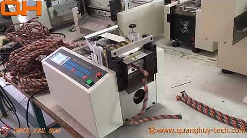 Cắt dây vải xoắn-dây thừng chính xác cao với máy cắt tự động