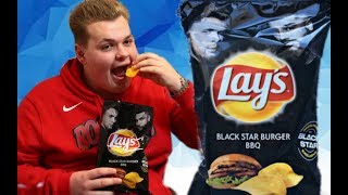 ОБЗОР:LEYS BLACK STAR BURGER!!! ЧИПСЫ ОТ ТИМАТИ СО ВКУСОМ БАРБЕКЮ!!!