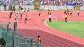 Girls 4x100m final. Super Zonal 2023. Ashanti Region.