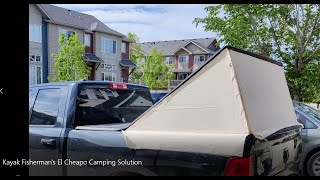 CampMaster 3000 El Cheapo Mucho DIY Tonneau Camping Solution