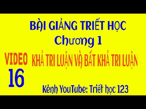 Video: Bất khả tri - đây là ai?