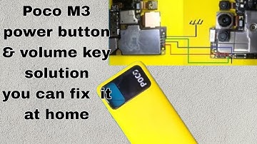 xaomi poco m3 one off volume key jumper solution SK mobile  rpg