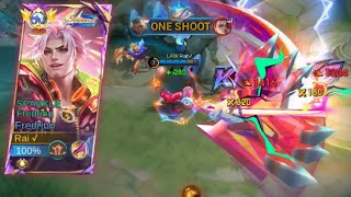 FREDRINN ONE SHOOT 1 HIT! ALLSTAR SPARKLE | BUILD EMBLEM | NEOBEAST SCRIP MLBB #mlbb #mobilelegends