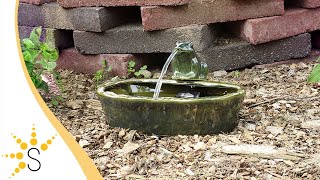 Sunnydaze Ceramic Frog 7 Solar Fountain With Solar Pump And Panel - Sl-0285