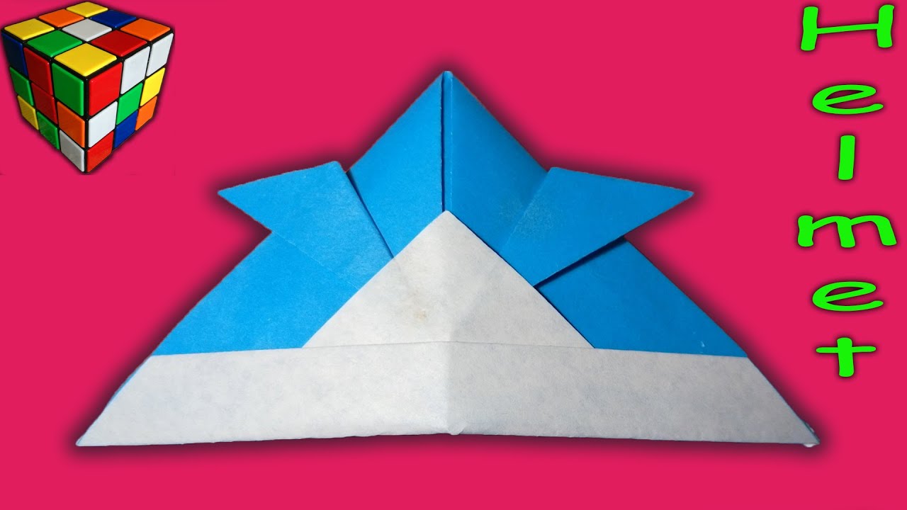 Как сделать ШЛЕМ САМУРАЯ из бумаги. Самурайский шлем оригами своими руками. Поделки из бумаги