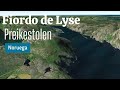 Fiordo de Lyse en Verano. Noruega - Preikestolen #sobrevuelo