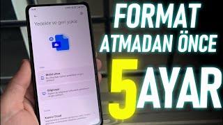 Xiaomi / Android Telefonlarda Sıfırlama ve Yedekleme İçin 5 AYAR