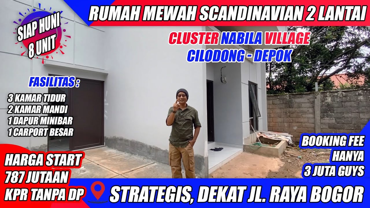 Eksklusif! Rumah 2 Lantai Scandinavian di Cilodong Depok - Hanya 8 Unit, Buruan!