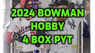 2024 Bowman Hobby 4 Box Break - Facebook - 6-2-24