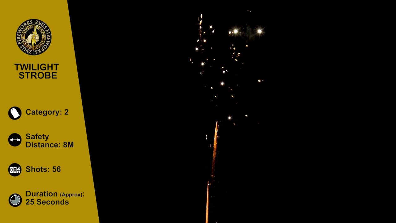 Twilight Strobe Roman Candle Zeus Fireworks 194K YouTube
