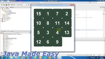 Puzzle game in java