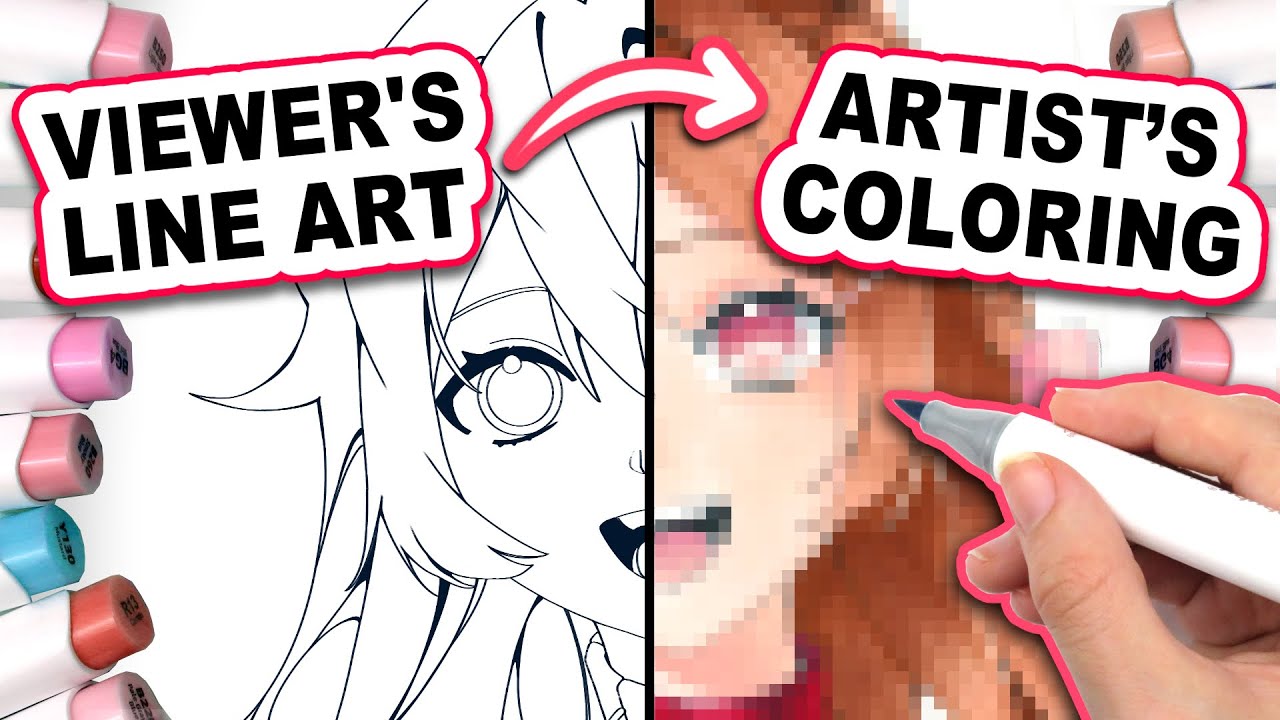 Line Art Using Color I COLOR YOUR LINE ART! 🎨 - YouTube