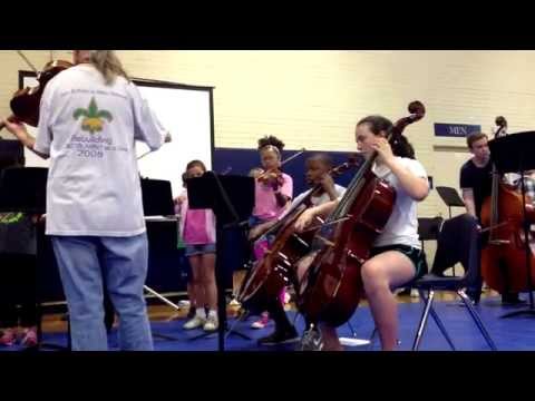 Lusher Elementary School Honors Orchestra - Crawfish Boil 2013