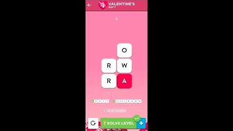 WordBrain 2 Valentines Event Day 7 February 7 2021 Answers and Solutions