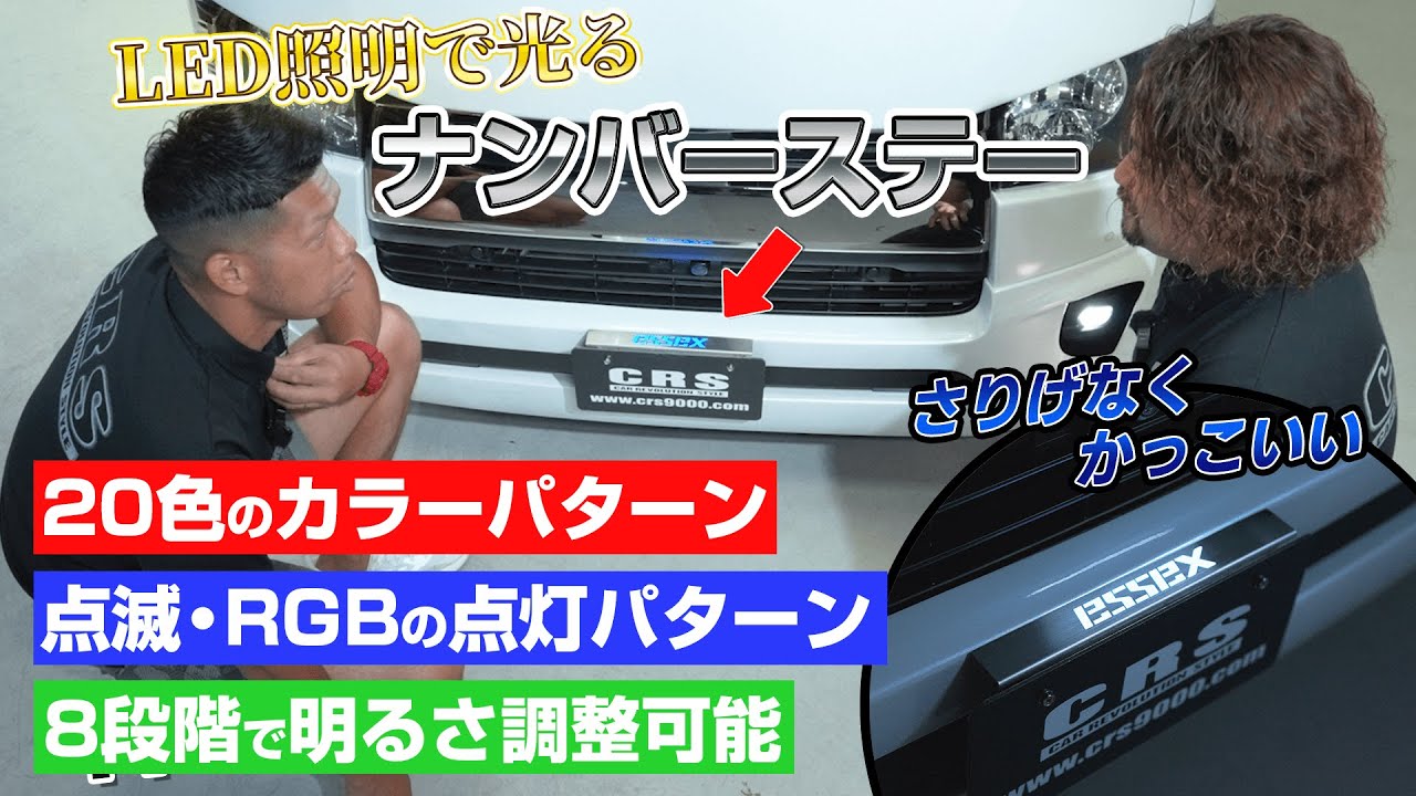 ESSEX ナンバーステー ナンバーステー ヘアライン | 200系ハイエース・NV350キャラバン