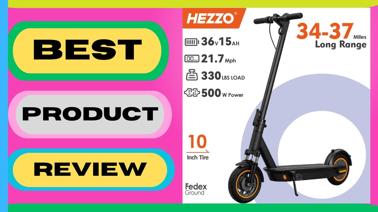 Hezzo Escooter Peak 650W 21Mph G30 Communte Scooter 10Inch 15Ah Foldable High Quality