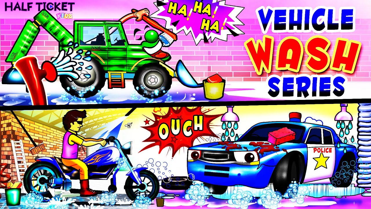 Car Wash Videos For Children Vehicle Wash Compilation YouTube
