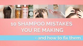 10 SHAMPOO MISTAKES THAT RUIN YOUR HAIR  - Shampoo Hacks - How to wash hair properly | PEACHY