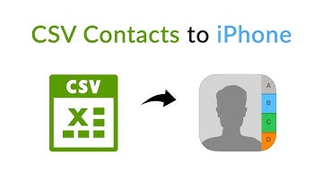 How to Import CSV to iPhone or iCloud or iPad Contacts - Sync CSV to iPhone X/8/7/6 Plus/5S/5C etc.