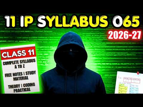 Class 11 IP Syllabus | INFORMATICS PRACTICES (Code 065) | CBSE 2026-27