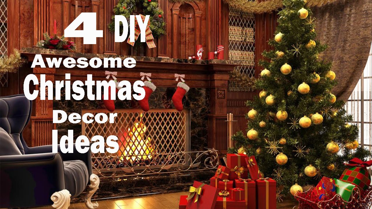 Diy 4 awesome christmas decor ideas with simple materials 8 youtube