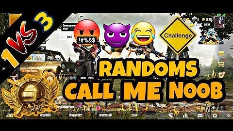 Random Player call me Noob I Challenge for Room | Noob Prank | RANDOM squad