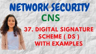 #37 Digital Signature In Cryptography |CNS|