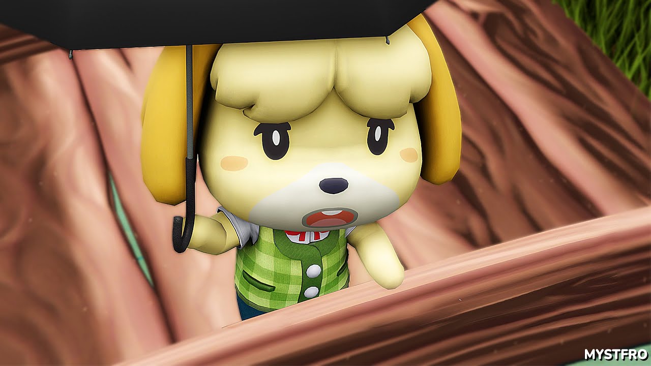 Animal Crossing Rainy Day Animation YouTube