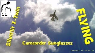 Silverlit X Twin Jet RC Plane - Flying - Camcorder Sunglasses