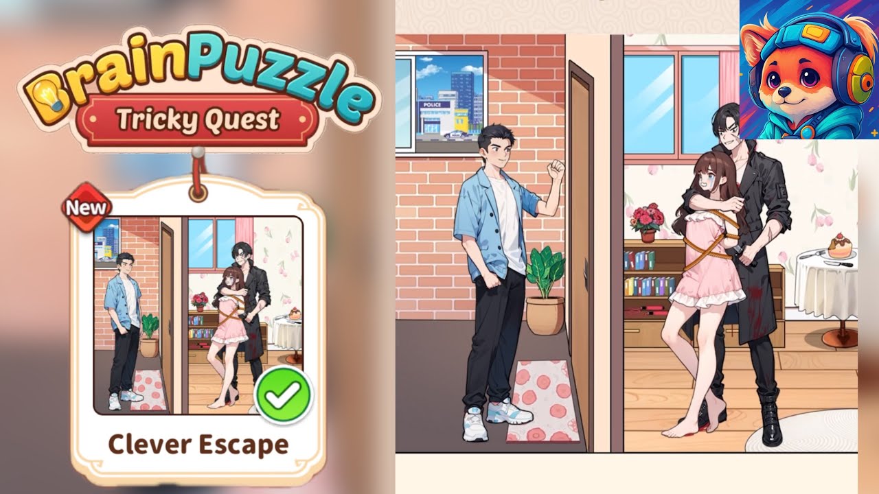 Brain Puzzle TrickyQuest Level 125 clever escape pass the secret