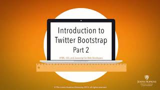 Lecture 25, part 2: Introduction to Twitter Bootstrap