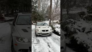 Glorious sounding BMW E90 S65 M3 track car got a free set of winter tires to test out! #bmw #m3 #s65
