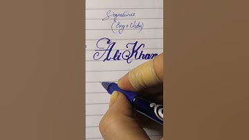 Ali Khan name signatures in 10 styles