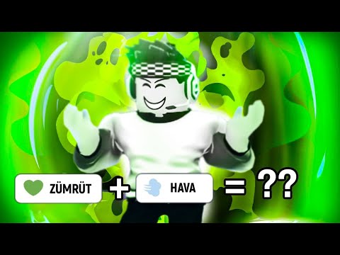 ROBLOXTA ELEMENTLERİ BİRLEŞTİRİP YENİ AURA YARATTIM