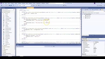 Tour of Visual Basic Solution Explorer, Toolbox, Propertied
