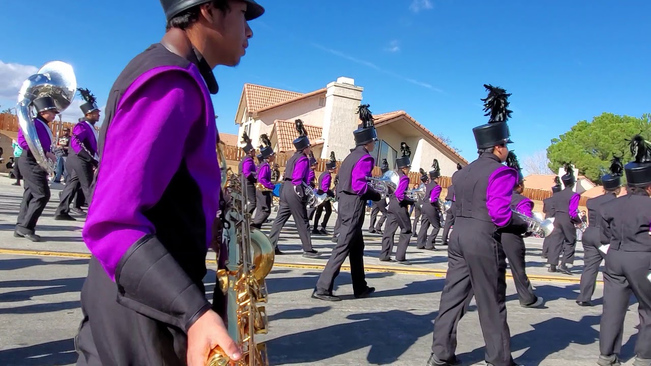 Eastside High School LPMB at Palmdale Christmas Parade part2 YouTube
