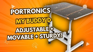 Portronics My Buddy D Adjustable Laptop Table | Movable, Sturdy, Easy to Assemble | Quick Review